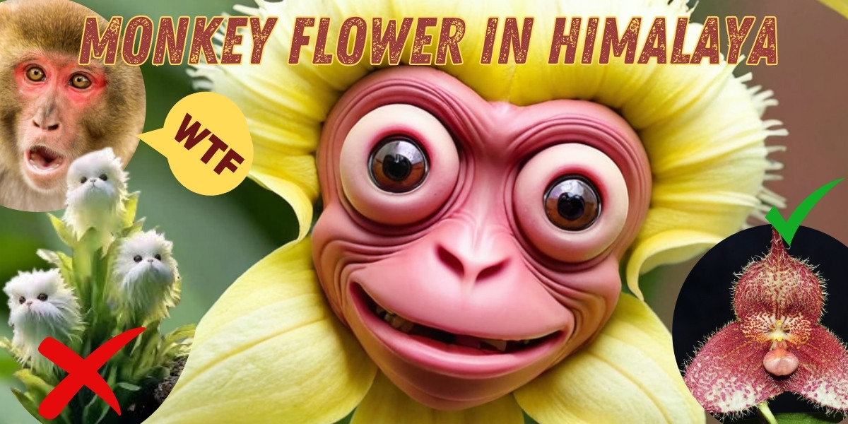 Monkey flower in himalaya